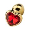 Precious Metals Heart Shaped Anal Plug-Gold